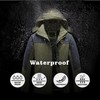 GIISAM Rain Jacket for Men, Lightweight Packable Waterproof Windbreaker for