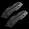 QPCRAP 2Pcs Front Headlamp Headlight Lens Cover Shell Clear Fit