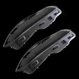 QPCRAP 2Pcs Front Headlamp Headlight Lens Cover Shell Clear Fit for Jaguar XJ XJL 2010 2011 2012 2013 2014 2015 2016 2017 2018 2019 Left Right