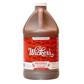 Wicker’s Original Barbecue Marinade & Baste — 64 fl oz — No Sugar • Low Calorie • All-Purpose Meat Marinade & Finishing Sauce