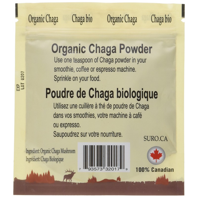 SURO Canadian Organic Chaga Powder, 56.7 grams