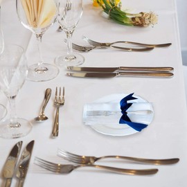 Yuktha 10 PCS 100% Cotton Handkerchief 16" x 16" (40cmx40cm) Premium Handkerchiefs Pocket Square Hankies for Men and Women, Classic Hankie for Grooms (White, 16"x16")