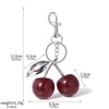 Misovela Cherry Bag Charm Keychains for Women Cute Purse Handbag