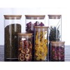 2 Pcs (350ml/11.8oz) Clear Cylindrical Empty High Borosilicate Glass Bottle