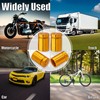 MEAJOO 8PCS Bullet Shell Tire Valve Stem Caps, Anodized Aluminum