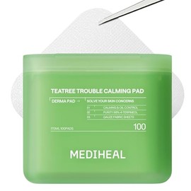 Mediheal Almohadillas Tonificantes [Árbol de Té] Calmante para Problemas - Contiene 99% de Pureza de Árbol de Té (4-Terpineol) - Calmante y Suavizante