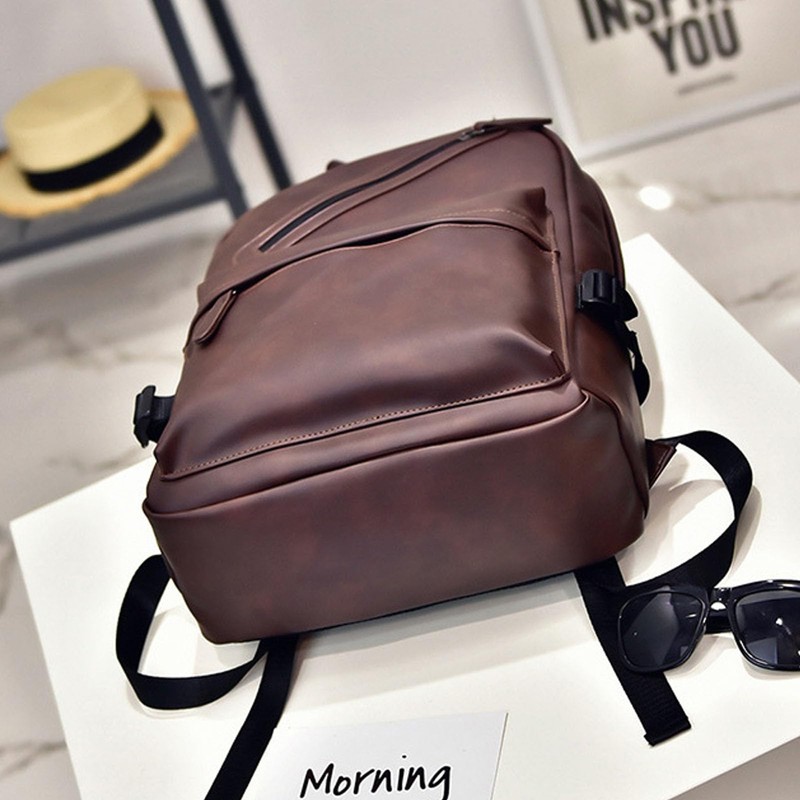 Mens Leather Backpack 16.1 IN Laptop Bags, Large Capacity Business