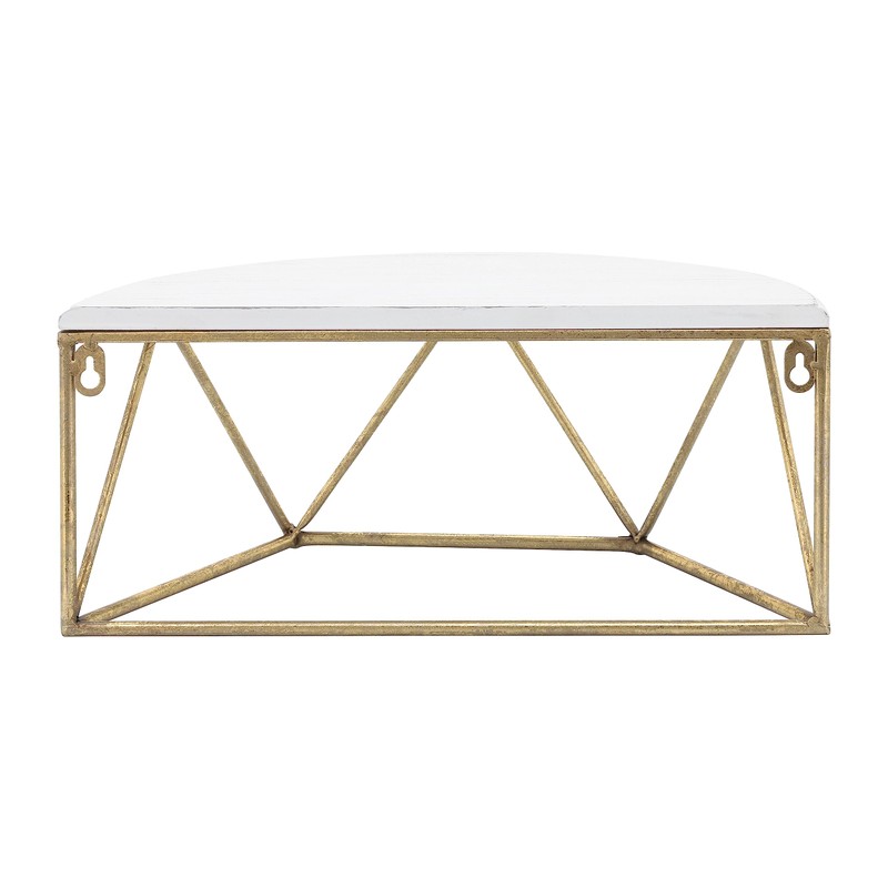 Sagebrook Home 16" L 8" W 7" H Gold-Toned Metal