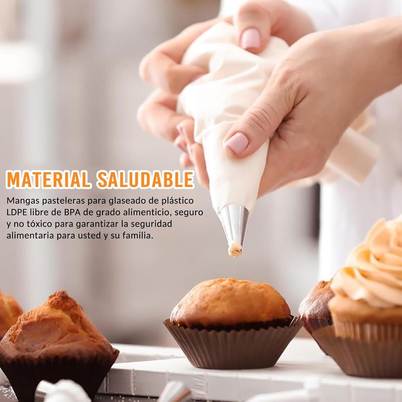 Kits de 150 Piezas Boquillas para Manga Pastelera,Cake Decoration Tool,Reutilizable