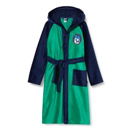 Schiesser Boys Terry Towelling Baby and Toddler Bathrobe, Green