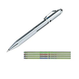 WEDO Four-colour ballpoint pen with sliding mechanism (pen + refills)