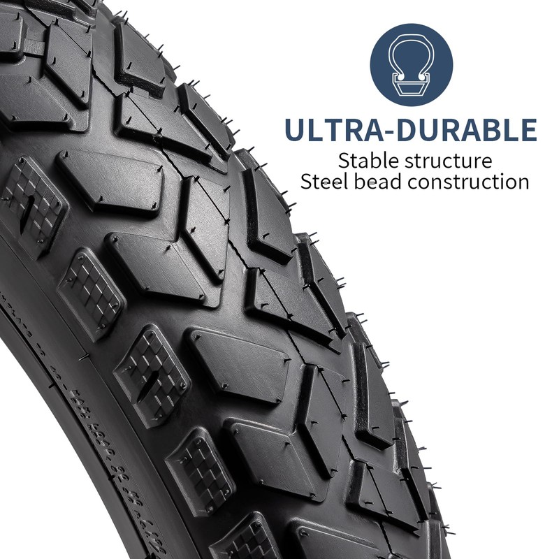 YUNSCM 2-PCS 26" Heavy Duty Fat E-Bike Bike Tires 26X4.0/102-559