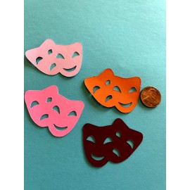Unbranded Theatre Drama Masks  die cuts scrapbook cards confetti