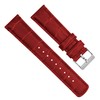 BARTON WATCH BANDS, 12mm Crimson Red - Alligator Grain -