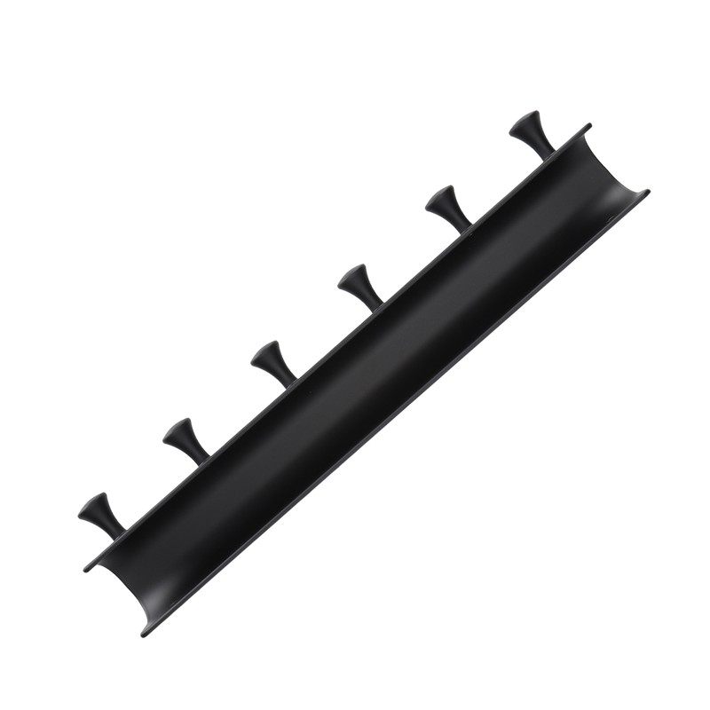 Wall Mounted Hook Space Aluminum Wall Clothes Pegs with 6