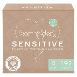 Pañales Earth & Eden Sensitive, Tamaño 4, 192 Unidades