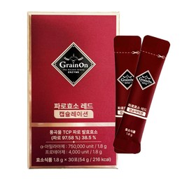 Grain On Pharoenzyme Red Encapsulation 3g x 30 packets (6) / JJ Mall / 그레인온 파로효소 레드 캡슐레이션 3g x 30포 6개 / JJ몰