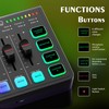 IXTECH IXTECH Gaming Audio Mixer 4 Channel Soundboard, Streaming RGB