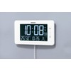 Seiko DL216W Table Clock, Alarm Clock, Radio Control, Digital, AC