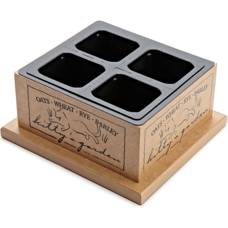 Smartcat 3844 Kitty’S Garden Edible Grass Planter 6.8 x 6.2