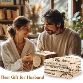 Ueedklaayy Gifts for Husband, Valentines Day Gifts for Husband, Husband Birthday Gifts, Best Wedding Anniversary Blanket Gifts for Husband, Top Husband Gifts from Wife - to My Husband Blanket 60"X50"