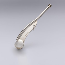 ACME No 12 British Admiralty pattern Boatswain (Bosun) pipe. Professional quality solid brass navy military whistle. Made in the UK. Includes full instructions. (Britannia Silver Plated)