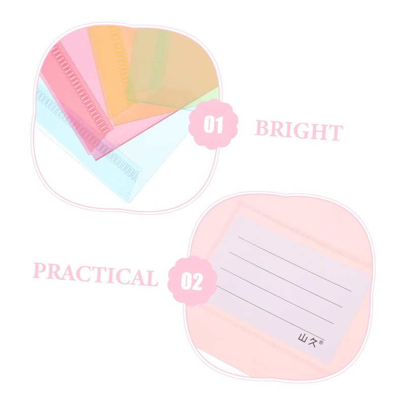 Pack of 20 Document Bags with Snap Closure, Coloured Document