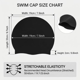 2pcs Elastic Swimming Hat,Non-slip Fabric Swimming Hat