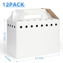 Disposable Cardboard Pet Carrier for Small Animals-12 Pack