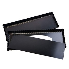 Webake 14 Inch Heavy Gauge Carbon Steel Non-stick Rectangular Tart Pan with Removable Bottom Quiche Baking Pan (Pack of 2)