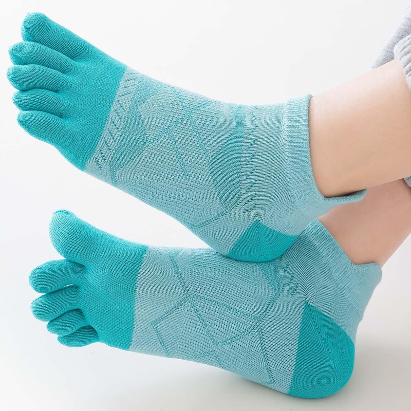 GINZIN Toe Socks Women's Trainer Socks, Breathable Five Fingers Running