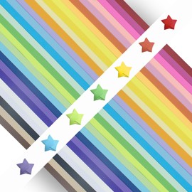 1350 Pcs Star Paper 27 Colors Paper Star Strips Double Sided Origami Stars DIY Lucky Star Folding Paper Craft Paper Slice for Children's Art & Craft Activities