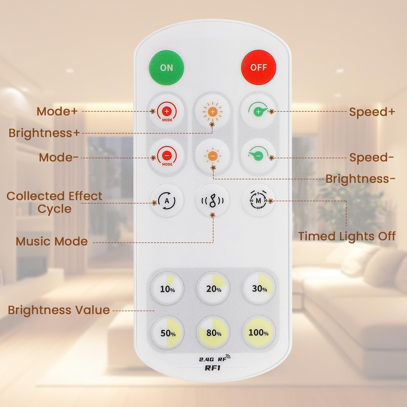ACELUO COB LED Strip, Warm White, LED Strip Dimmable with