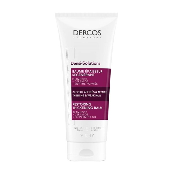 Vichy Dercos Densi-Solutions Conditioner Tonic Balm for Thickening Thin & Weak Hair, 200ml