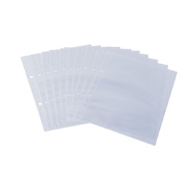 Sigel SM191 Single transparent pockets, for menu folders with screw post binding, for A5, 10 pieces