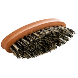 REMOS Beard Brush with Vegan Plant Fibre Made from Domestic Elegant Pear Wood