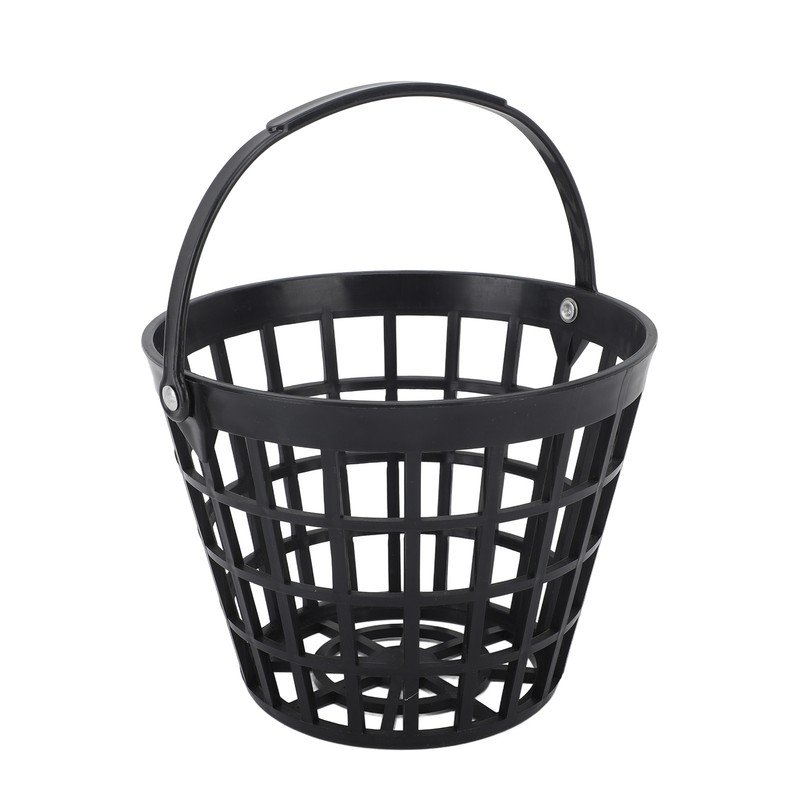 Black Golf Ball Basket Nylon Plastic Golfball Container Golf Ball