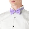 DonDon Men's Handmade Silk Look Bow Tie 12 x 6