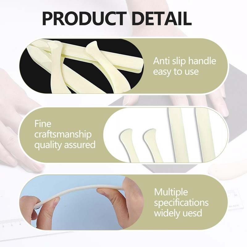 Pack of 4 Bone Folder, Bone Folder, for Paper, Origami