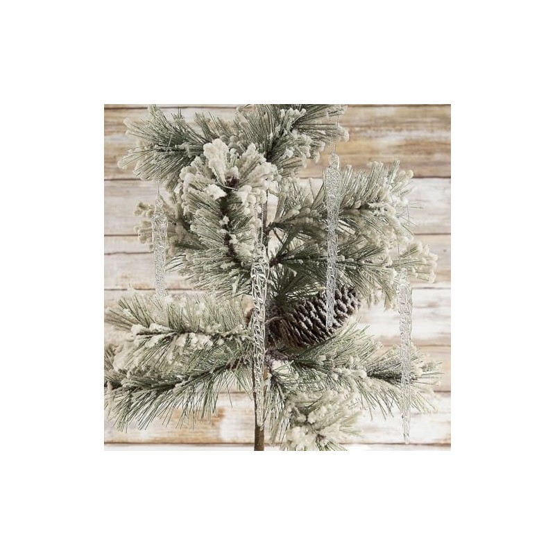 Lillian Vernon Twinkle™ Glass Icicle Ornaments - Set of 12,