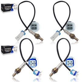 4Pc 234-4668 234-4256 O2 Oxygen Sensor Compatible with GMC Yukon 2008-2014 Chevy Silverado 1500 Upstream Downstream