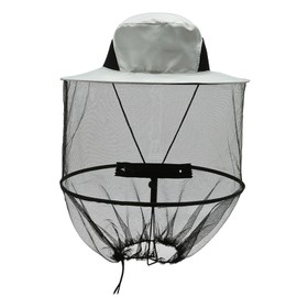 Beekeeping Hat, Mosquito Net Hat, Mosquito Hat, Hat with Mosquito Net, Mosquito Head Net Hat for Outdoor Enthusiasts, Agriculture, Hunting, Hiking and Gardening (Grey)