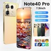2025 new Note40 Pro 7.3-inch cross-border mobile phone16+1TB supports fast