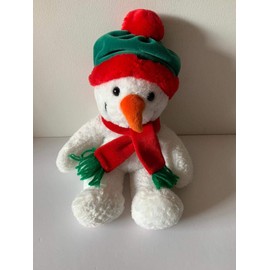 Weighted stuffed animal -snowman, 2 lbs plush - washable, detroit tiger, winter