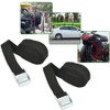 2 PCS Ratchet Tie Down Straps with Metal Buckle, 4M
