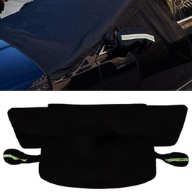 KITUREK Car Windshield Cover for Ice and Snow, Large Automobile Windshield Frost Cover with Side Window and Rearview Mirror Protector, Magnetic Windshield Snow Cover Universal for Most Cars SUVs