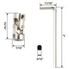 QWORK® Pack of 4 6 mm to 6 mm Metal
