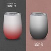 Wine Tumblers with Lid, 12 oz Stainless Steel Stemless Wine