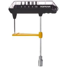 Topeak ComboTorq Wrench & Bit Set, Black/Silver, One size