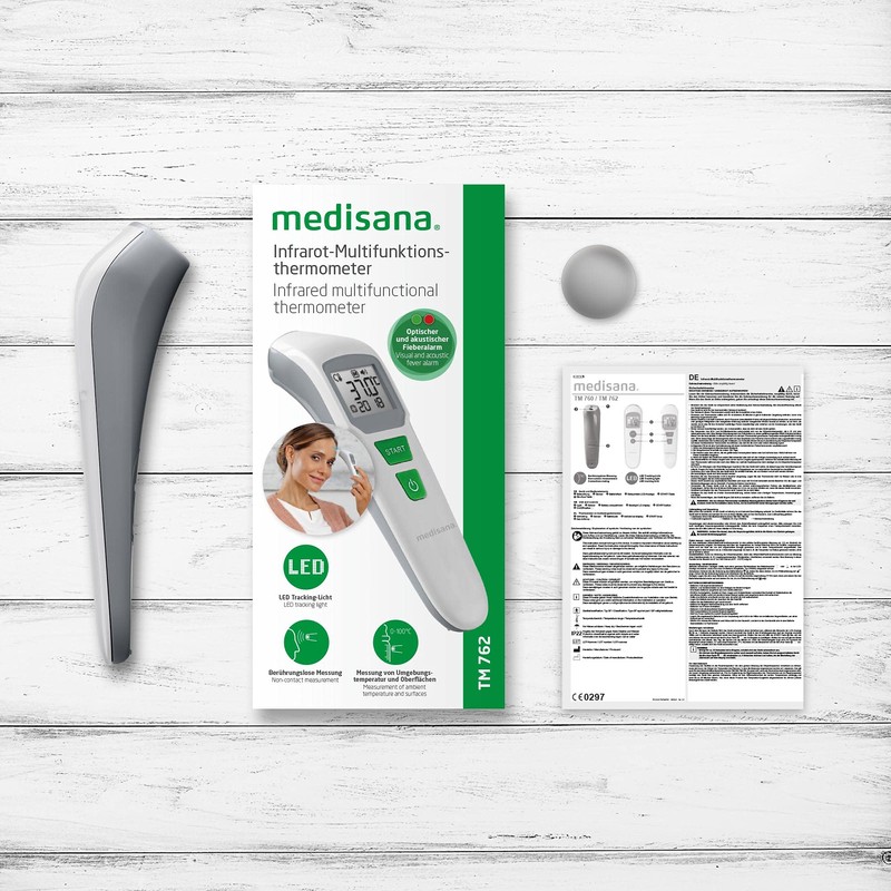 medisana TM 762 Digital Forehead Thermometer Fever Thermometer for Babies,